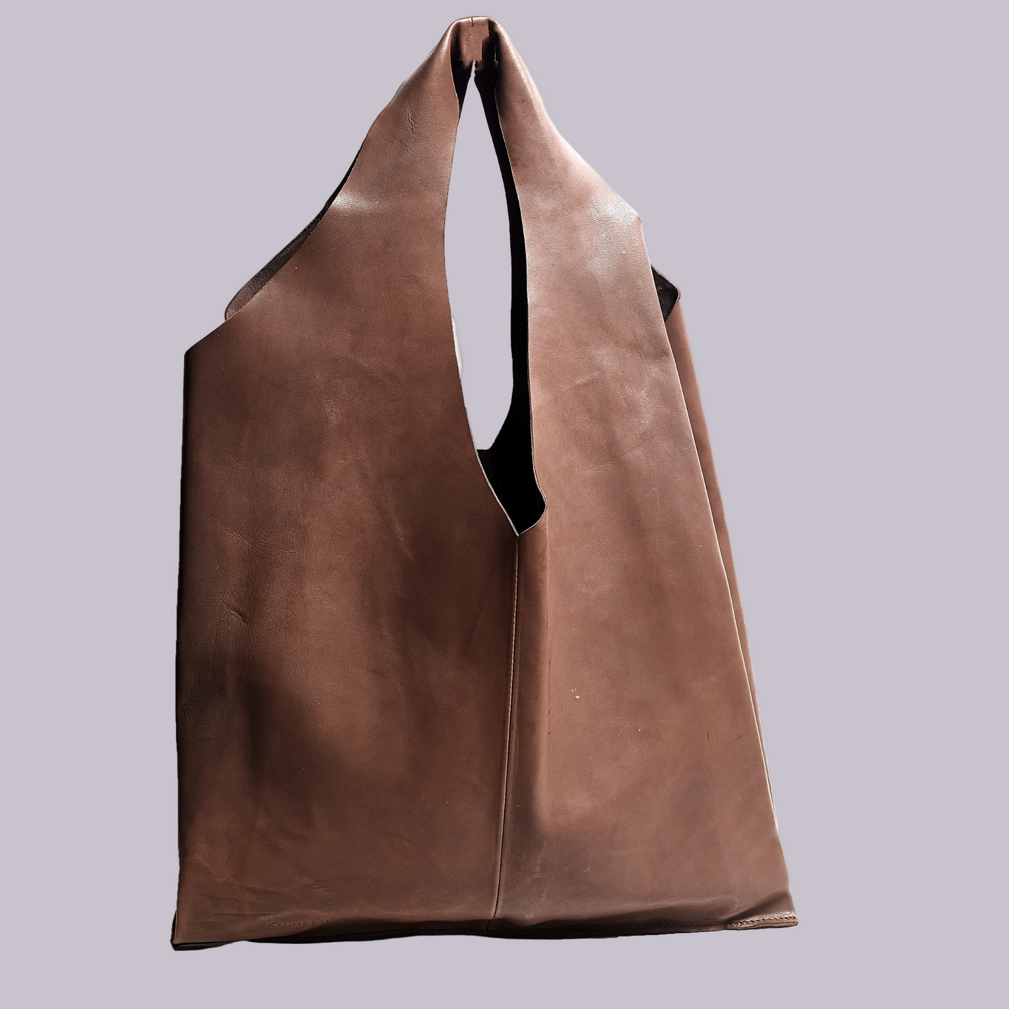 Trinity bag in brown sheep leather