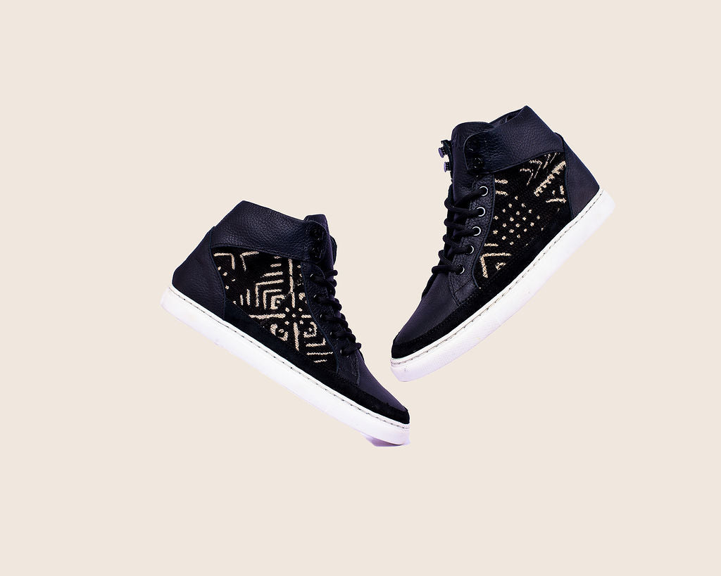 Hightop Mudcloth sneaker