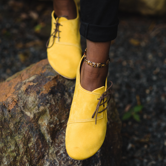Bey shoes in yellow hunting suede