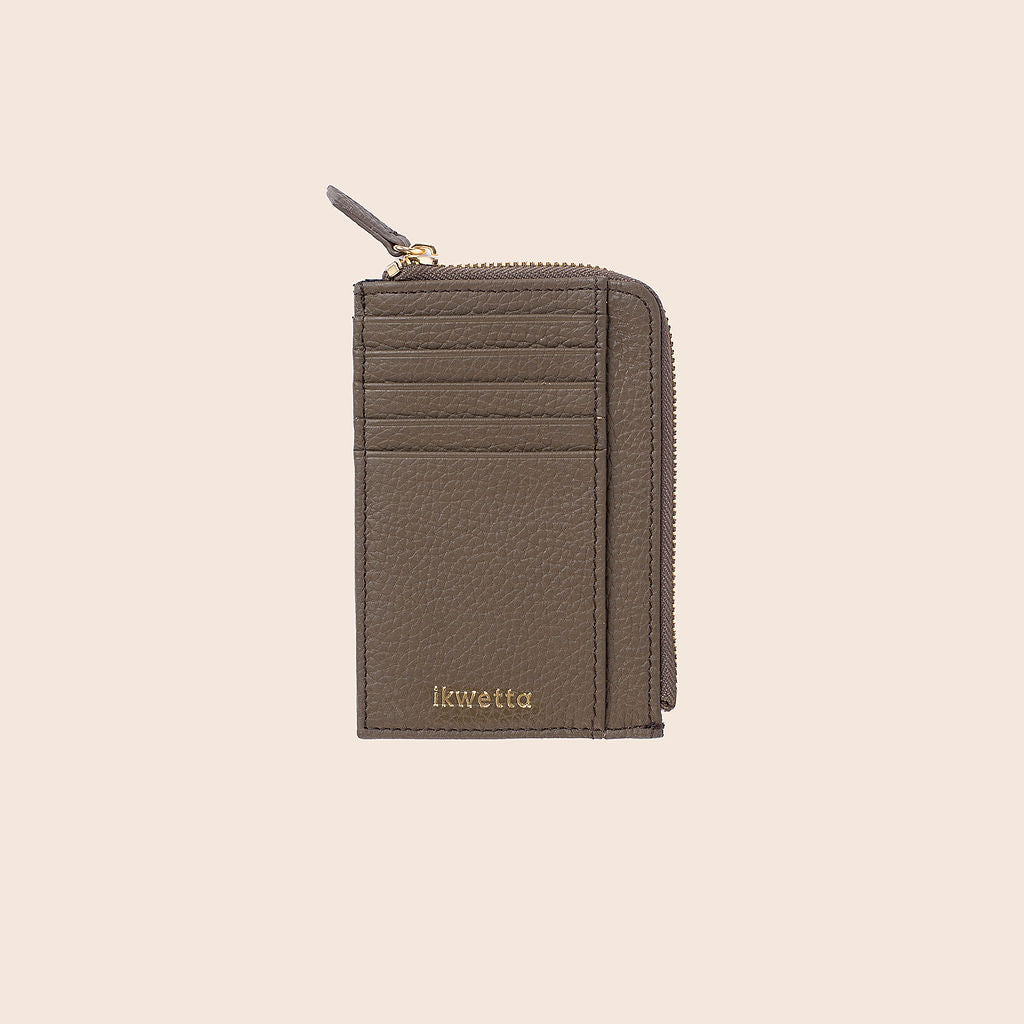 Commuter wallet handcrafted with milled leather