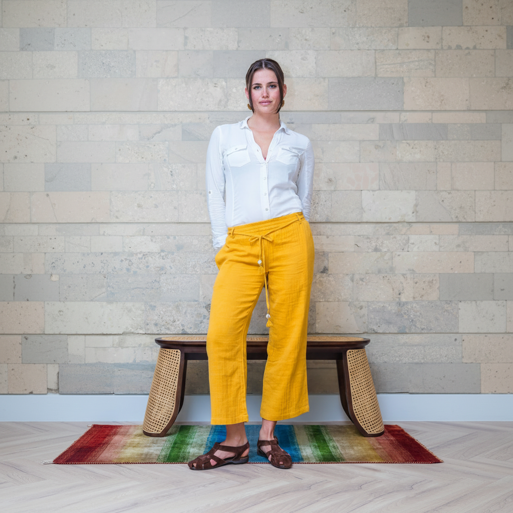 Yellow Pants Outfit - 2048x2048px