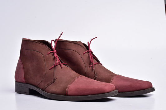 Cam Boot in Duo Maroon