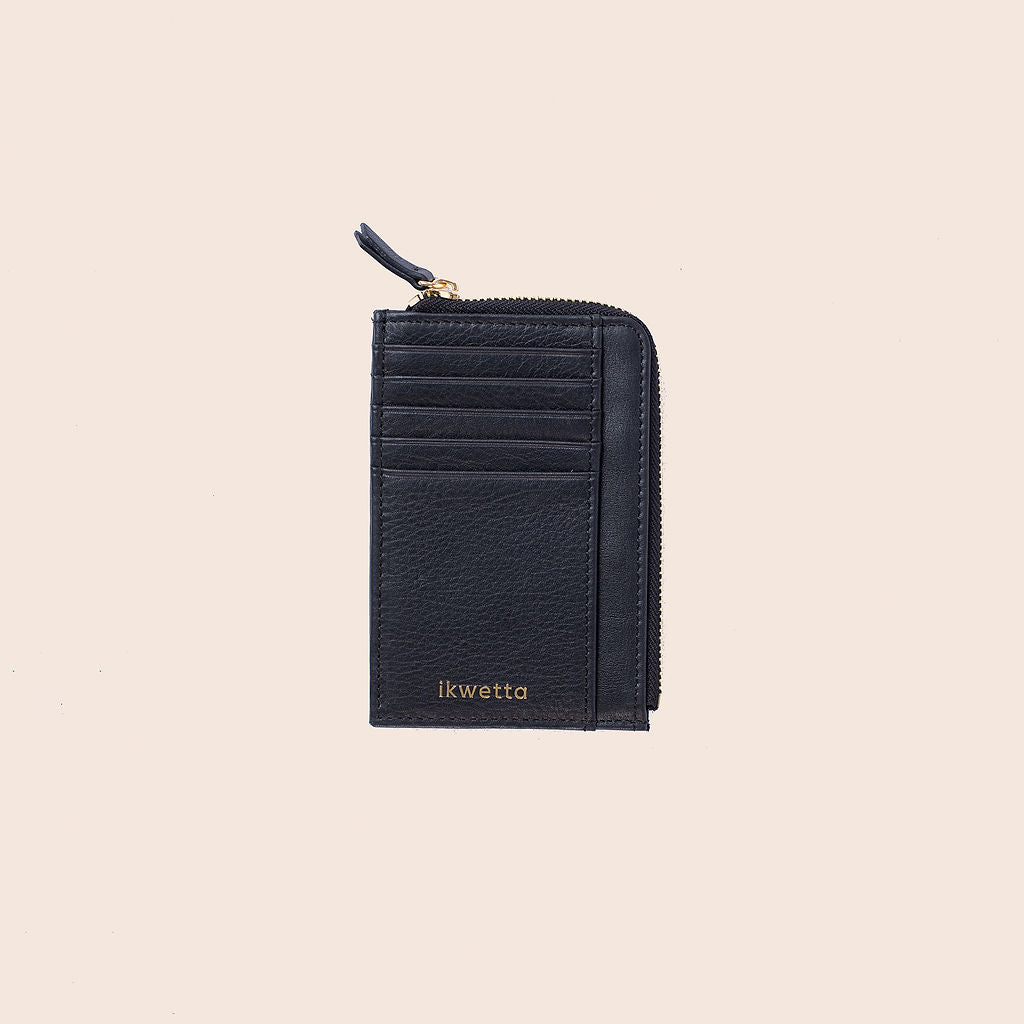 Commuter wallet handcrafted with milled leather