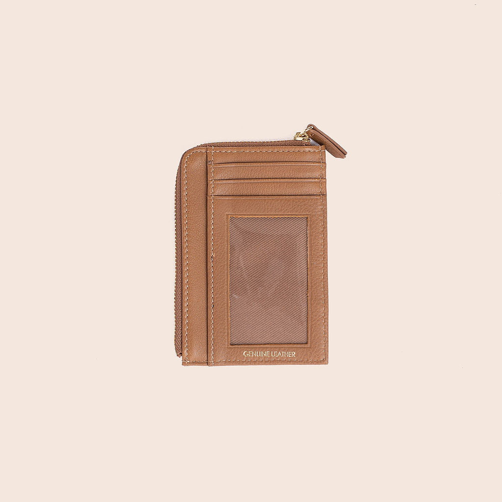 Commuter wallet handcrafted with milled leather